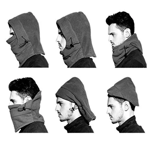 Lightweight Balaclava Windproof Ski Face Mask for Men, Women, Soft Warm Fleece Ear-Flap Winter Hat