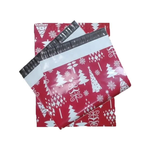 Customized Christmas Gift bag Poly Bag Packaging Printed Mailing Bag For Shipping