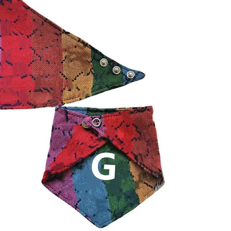 fashion design pet dog scarf bandana G dog bandana with logo