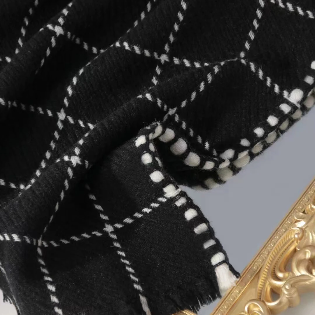 Inner Mongolia 26s 40*190cm Winter Thick Men Women 100% Wool Scarf