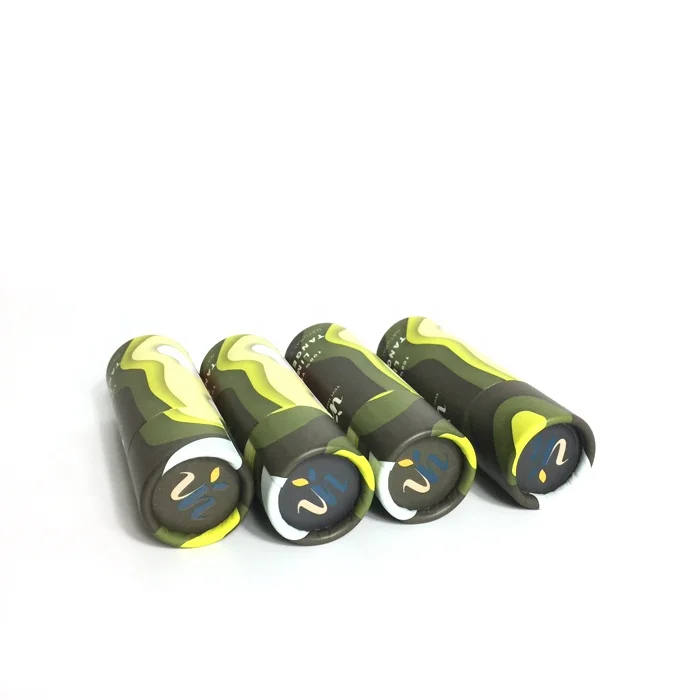 Biodegradable paper tube for lip balm mini lip balm push up containers