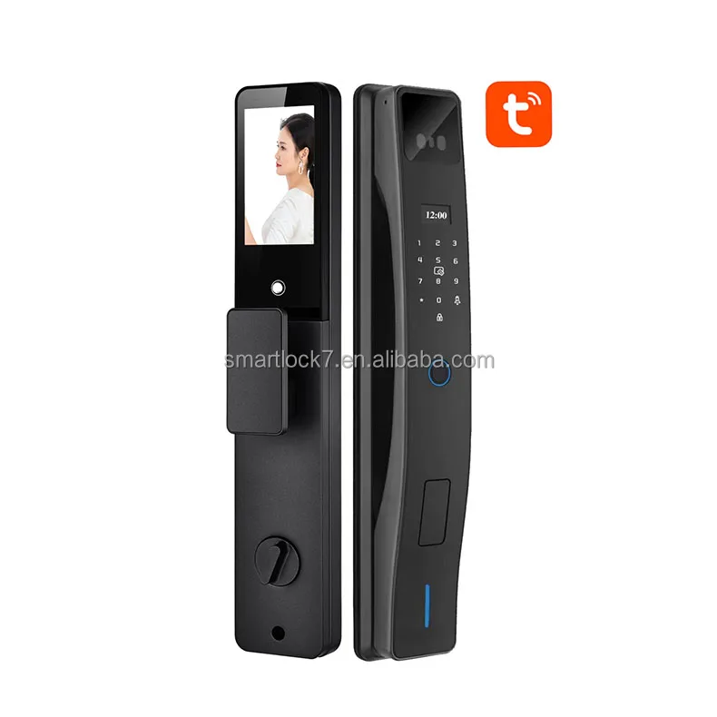 Full Automatic WiFi Wireless Password Fingerprint App Digital With Camera smart access door lock