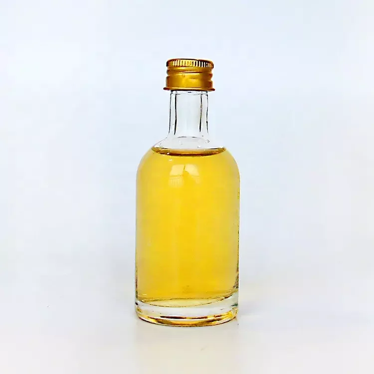 Оптовая продажа прозрачные стеклянные Мини бутылки для водки виски ликера 50 мл