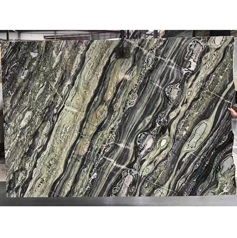 Дедалус мраморная Сумеречная зеленая плита для внутренней отделки материал итальянский синий полированный мрамор