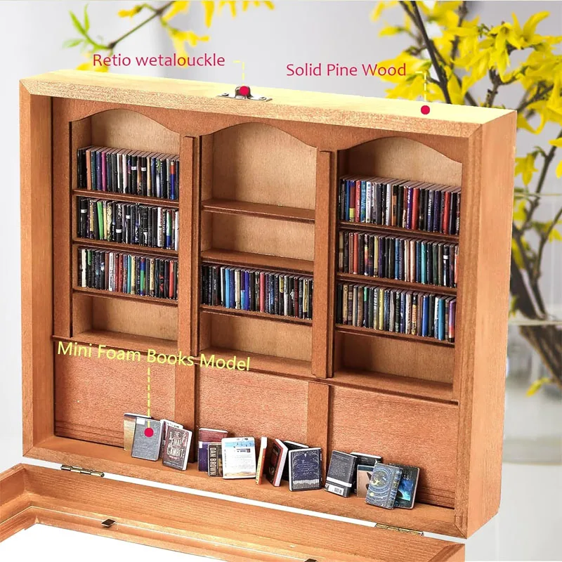 Мини-книжная полка с 260 деревянная мини-полка