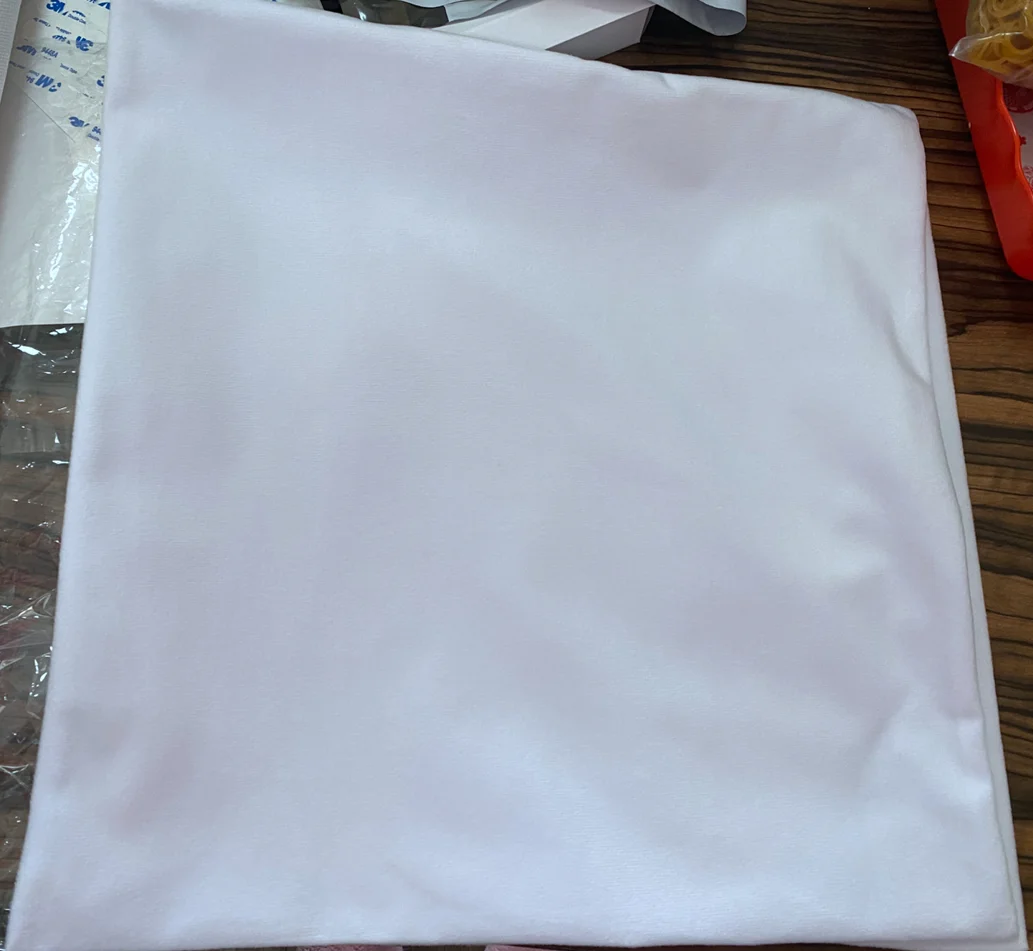 40x40cm sublimation blank white polyester soft fleece cushion cover/pillow cover