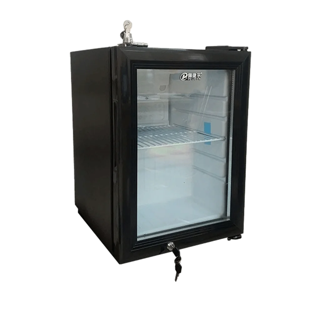 21L Energy-Saving Glass Door Home Office Music Studio Yoga Studio Refreshment Fridge