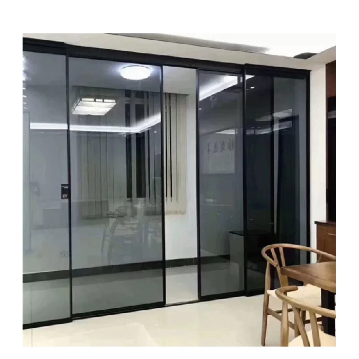 
Topwindow Popular Modern Walnut Latest Design French Steel Door Vents For Interior Doors Narrow Frame Slime Line Door 