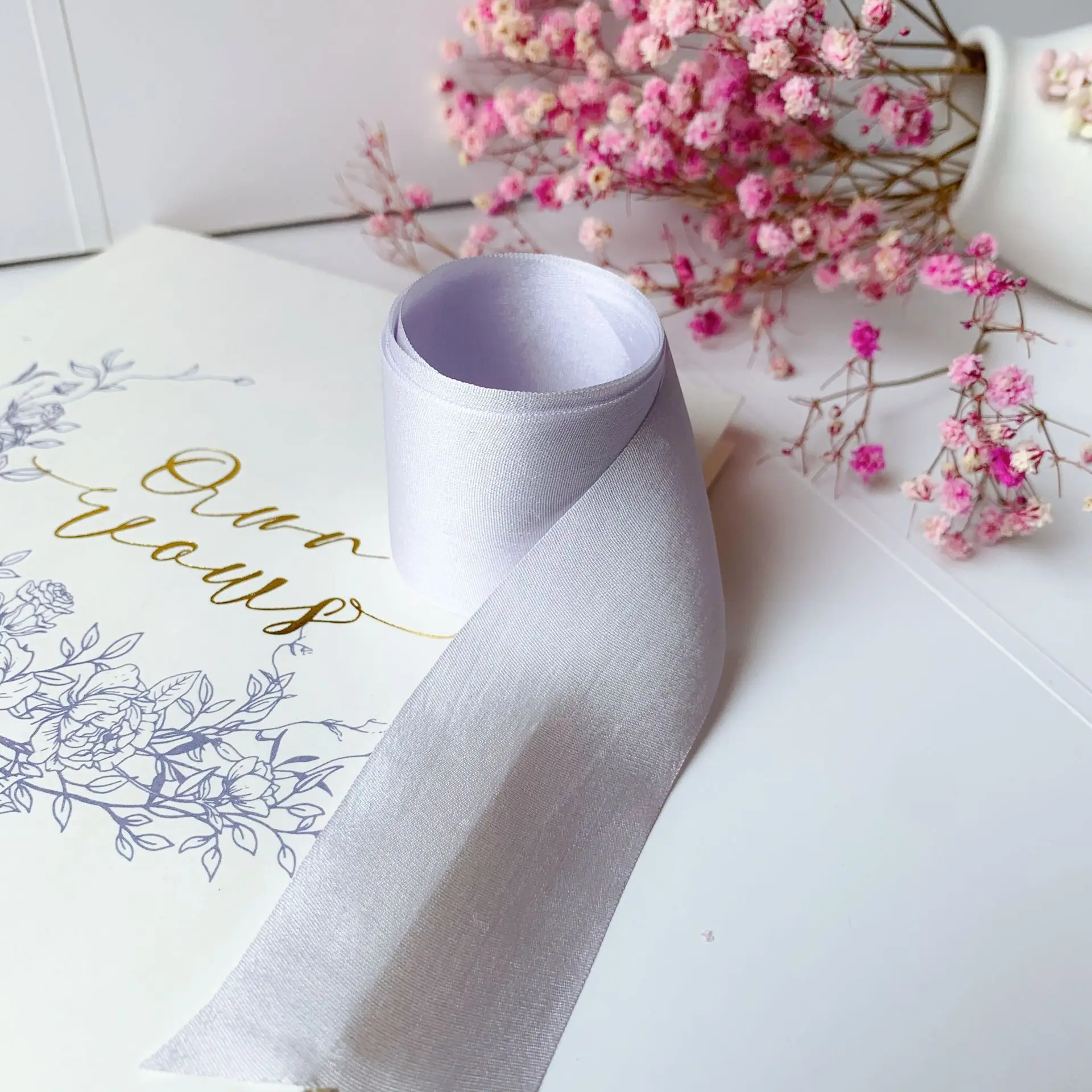 
4mm-36mm hand dyed new color 100% pure silk embroidery ribbon wedding ribbon thin taffeta high quality silk ribbon Handcraft 