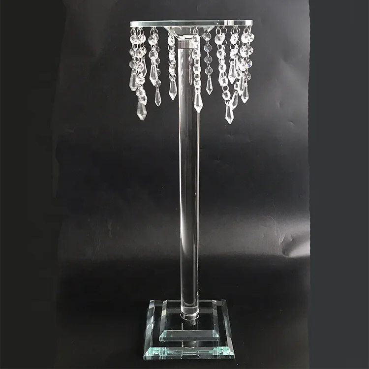 Event Party Supplies Romantic Hanging Beads Wedding Decoration Centerpieces  Crystal Flower Stand