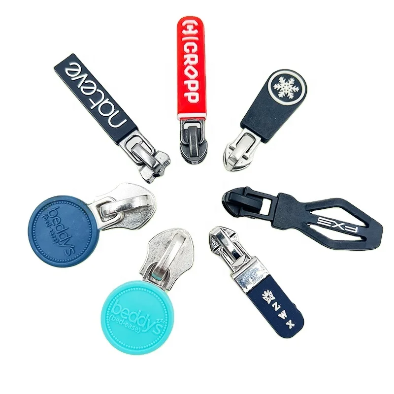 Zipper Slider Metal Zipper Pull Head for Clothes Wholesale Custom Zinc Alloy Bags Shoes Jeans Customized Zipper Puller