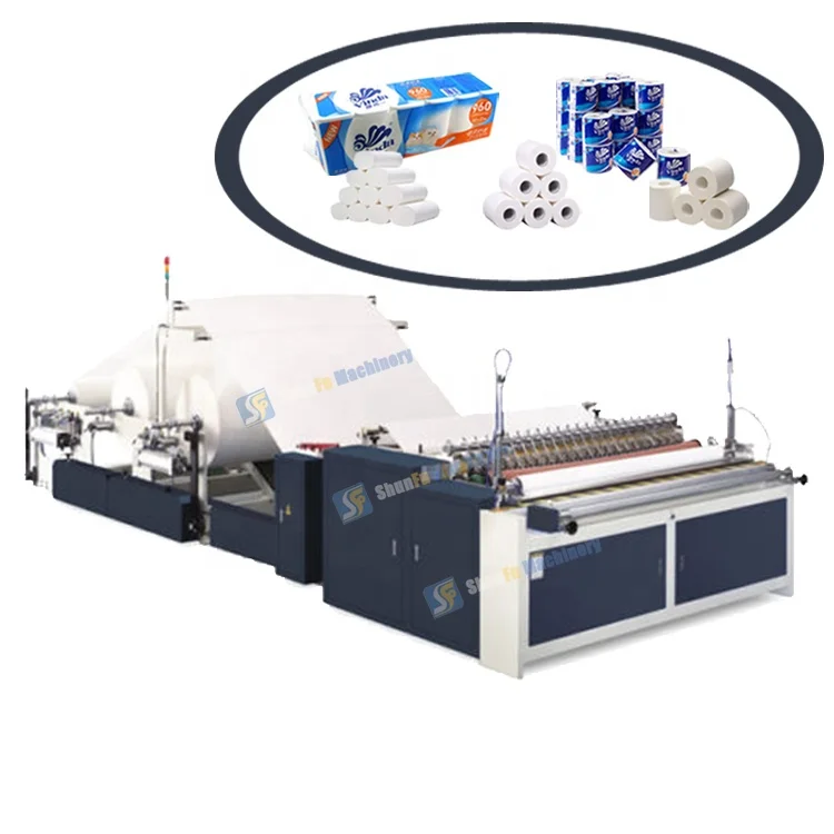 small toilet paper roll making machine production line toilet tissue paper embossed rewinder machine