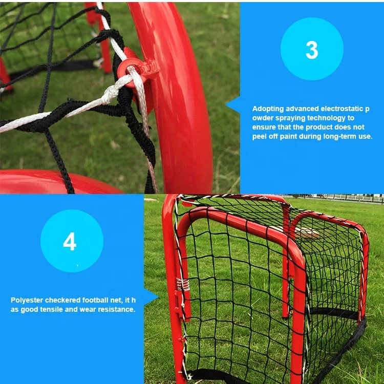 Hot Sale Indoor Outdoor Kids Portable Folding Mini Soccer Football Goal Posts For Kindergarten
