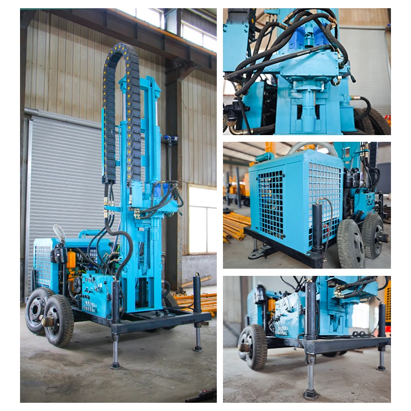 Connect air compressor drilling machine water drilling pneumatic drilling