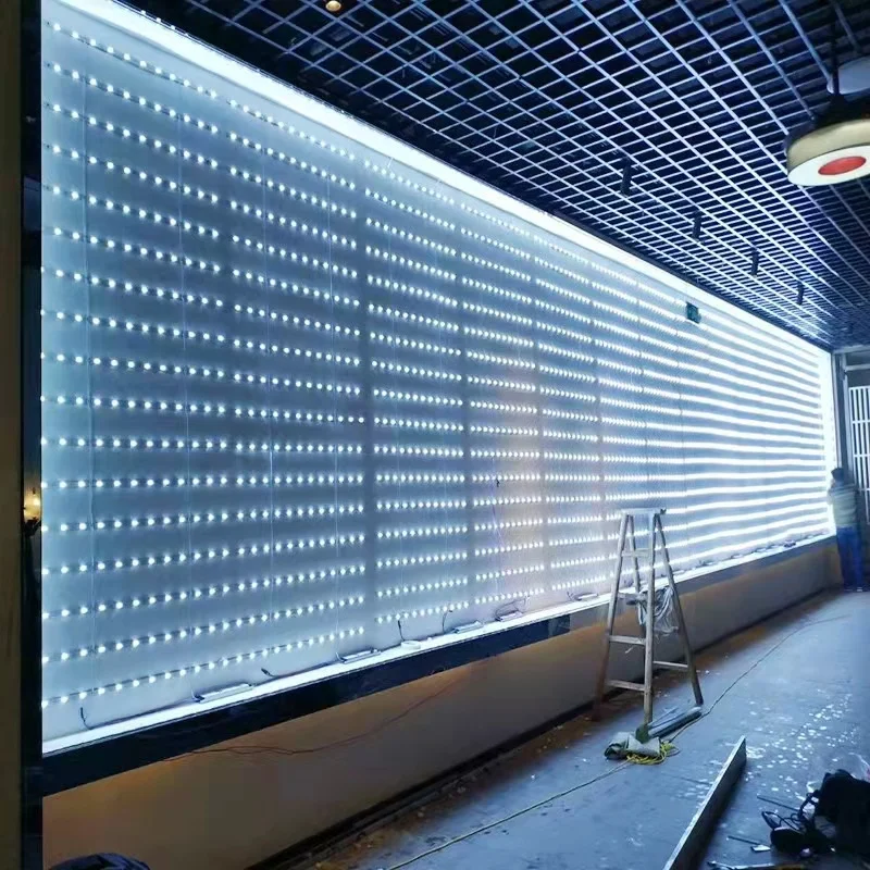 backlit light box led strip light bar SMD2835 3030 led lattice diffuse led light strip 12V 24V 220V