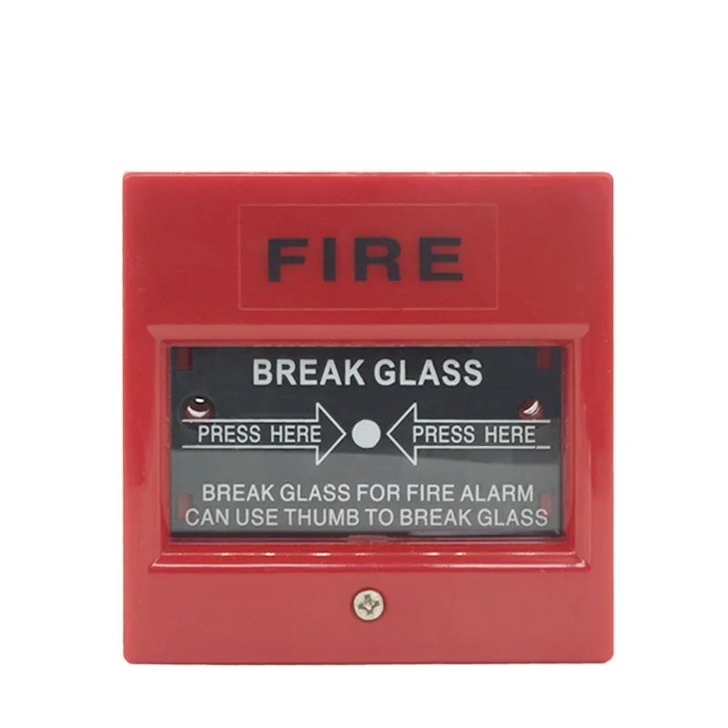 Fire Alarm Emergency Button 24vdc Resettable Manual Call Point Break Glass Push Button Wholesale