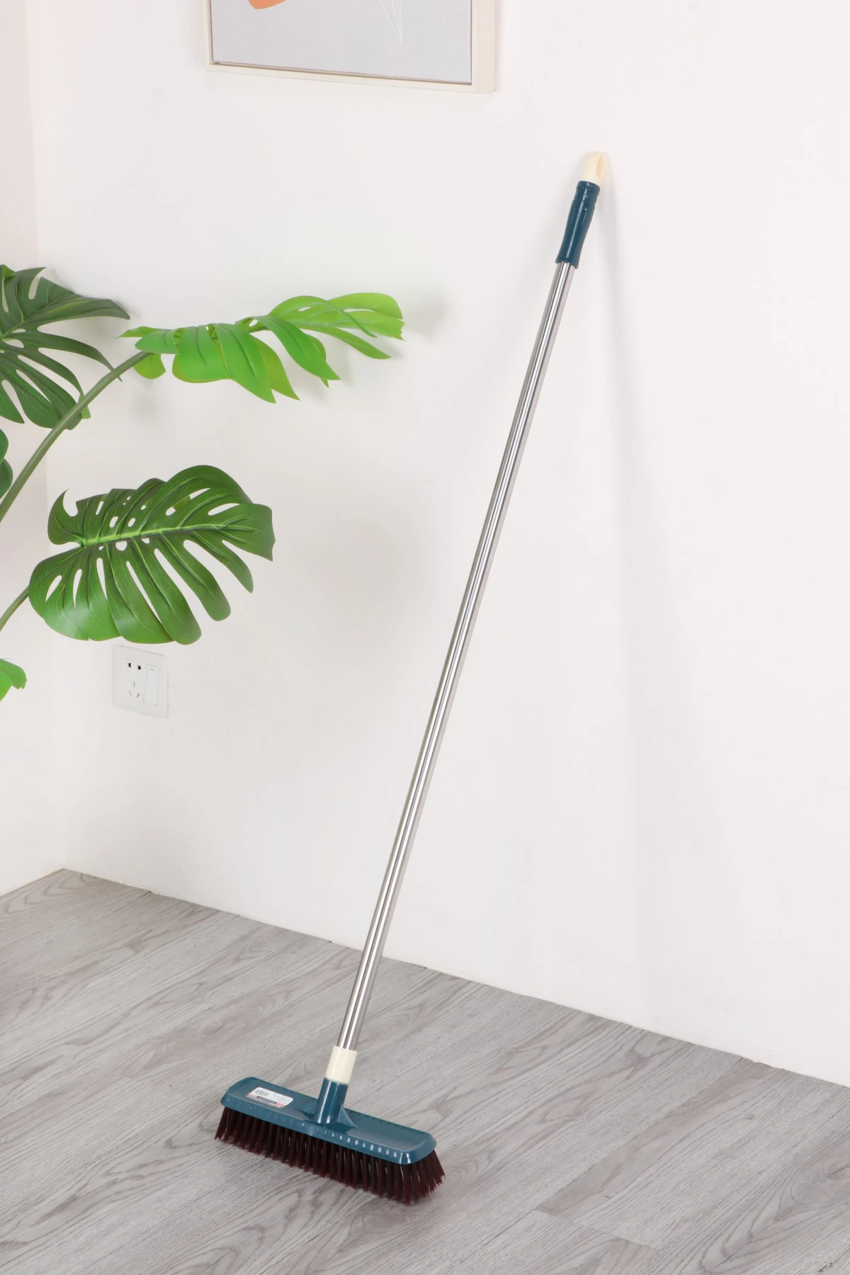 Wholesale Stainless Steel Long Handle Household/Outdoor Floor Sweeper Plastic Broom