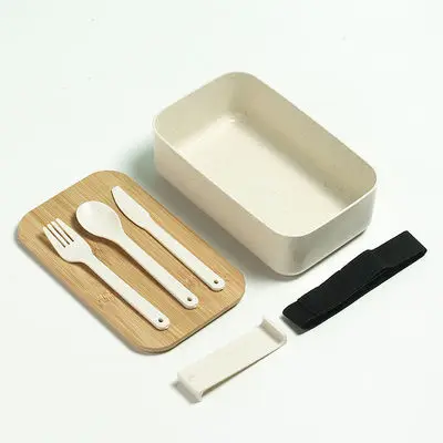 Wholesale Hot Sale Lunch Bento Box High Quality Bamboo Lid Microwave safe Lunch Bento Box