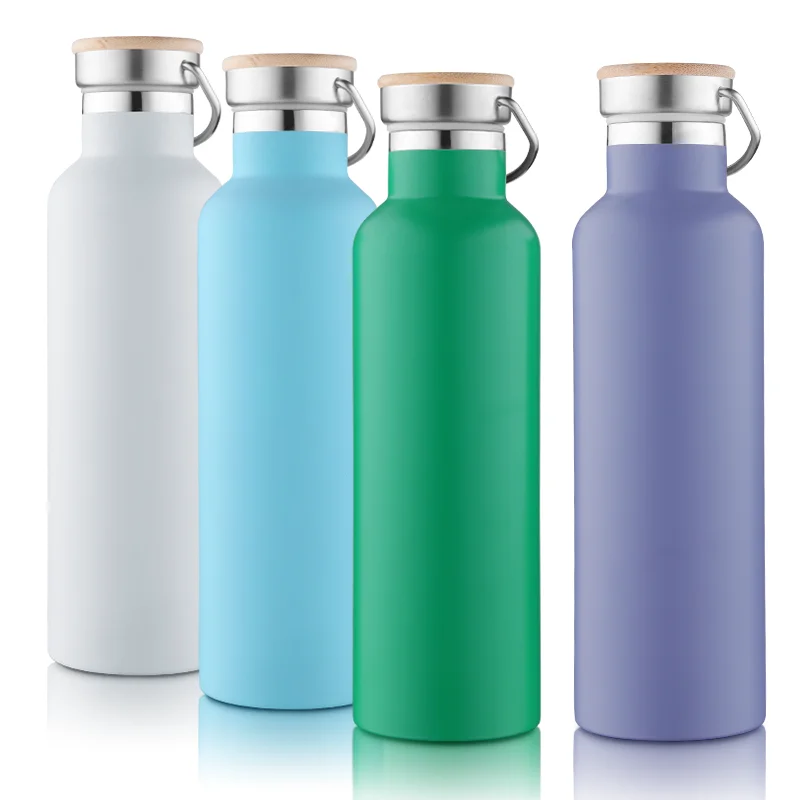 750 ml Double Wall Thermal Vacuum Gym Insulated Drink Water Bottle Stainless Steel With Logo For Gym
