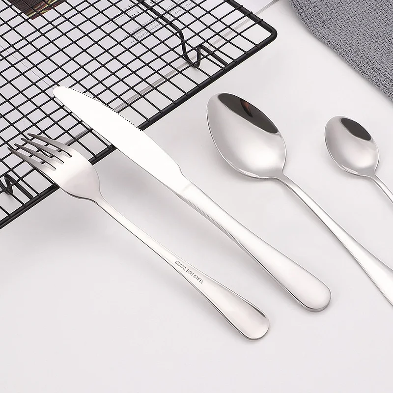 Low MOQ Cutlery Set Stainless Steel Table Spoon Set Stainless Steel Cutlery Flatware Set