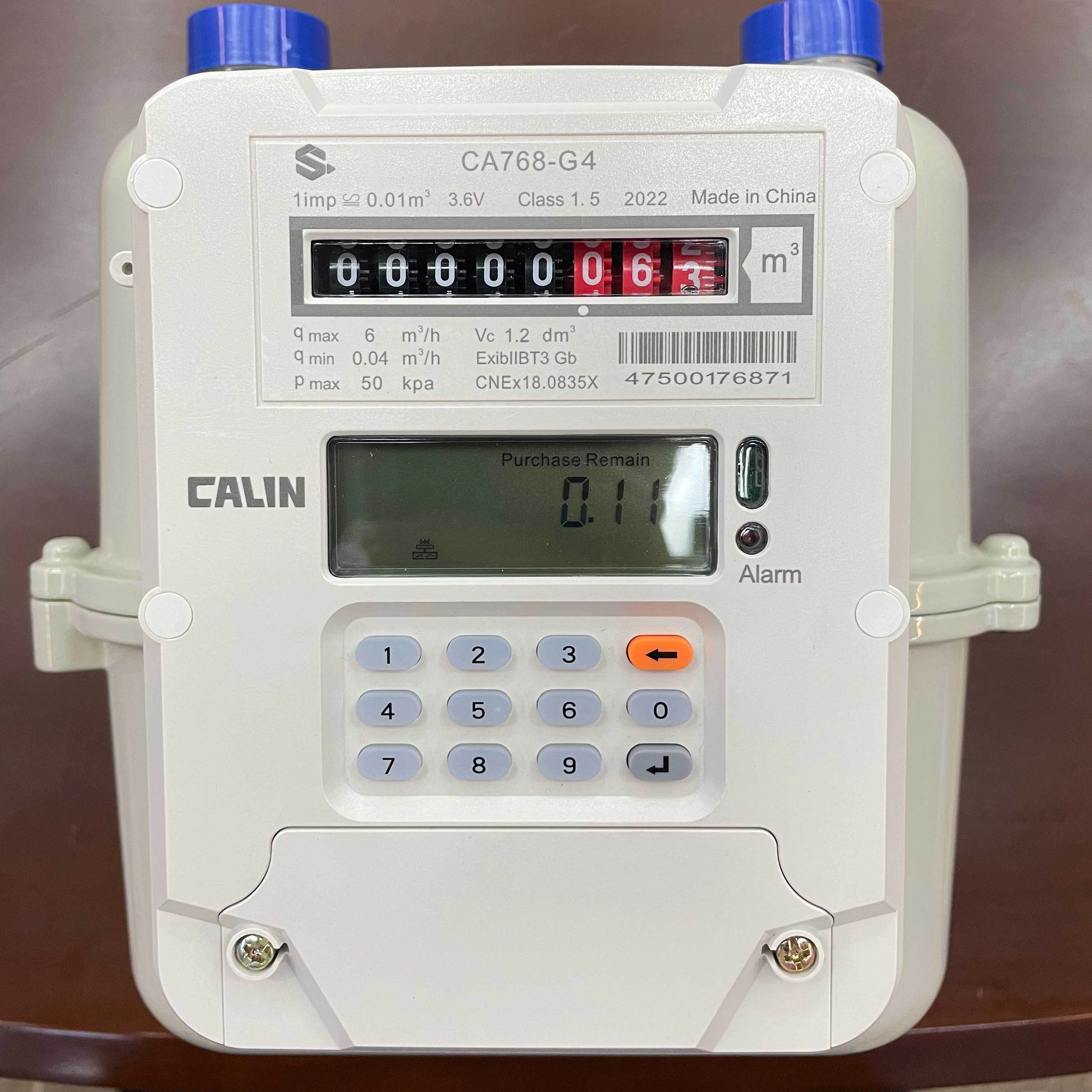 Aluminum prepayment Gas meter with KEYPAD