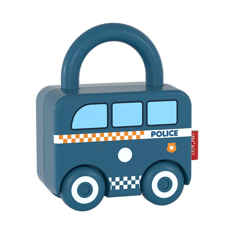 New pretend funny play house educational puzzle small fun car child lock and key unlock toys