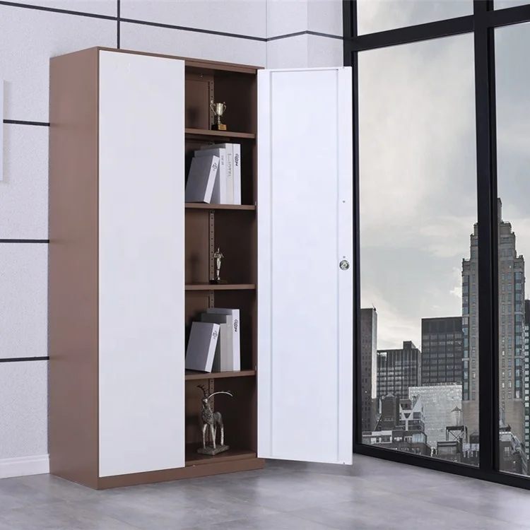 2022 Popular Metal Two Swing Door 5 Shelves Steel File Cabinet or Cupboard