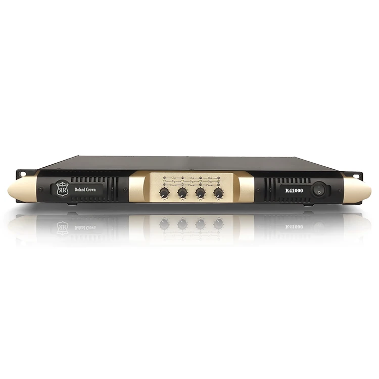 Digital Professional Power Amplifier Class D 1u 1000w 2000W 4-channel Stage Performance KTV Line Array Sound