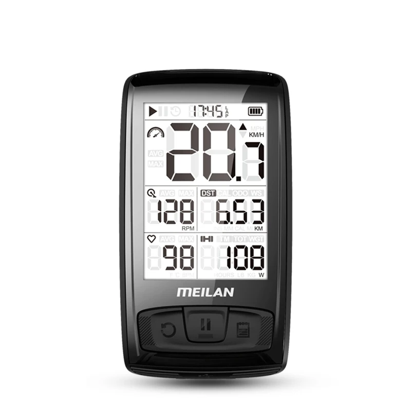 Original Meilan M4 Outdoor Cycling GPS Waterproof IPX5 Bicycle Speedometer Mountain Bike Computer