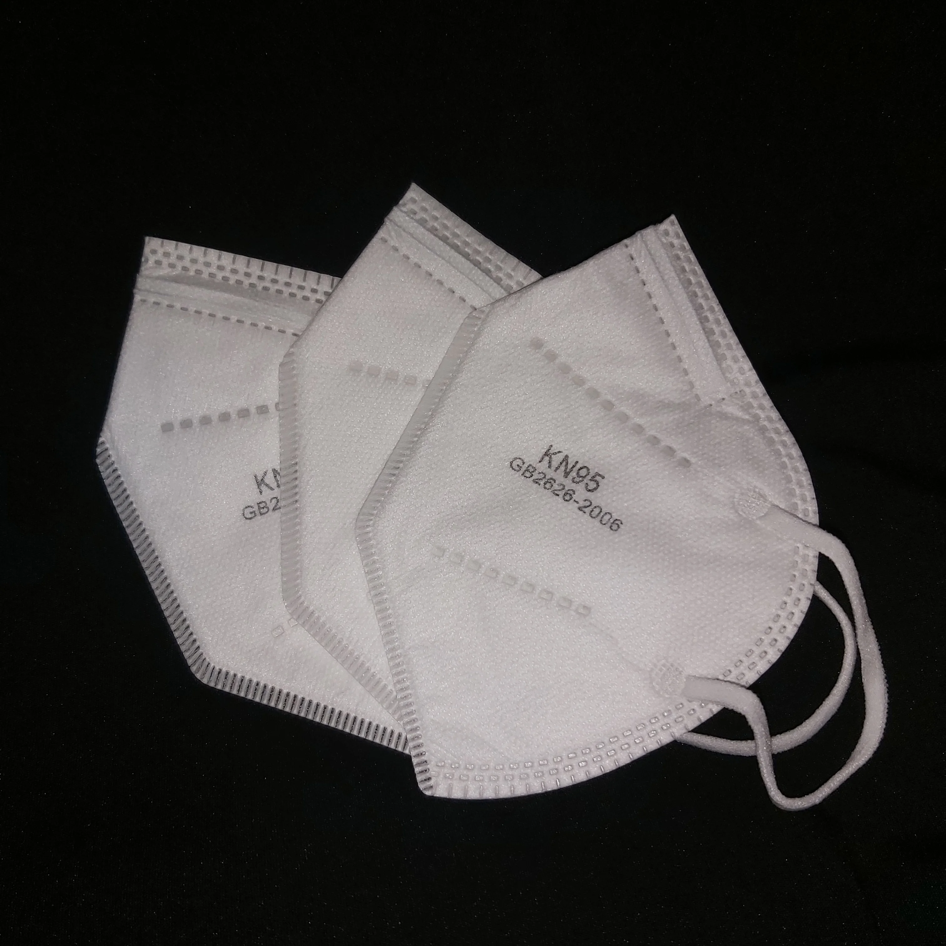  Non woven disposable 5ply factory supply safety face mask civil kf94 black FFP2