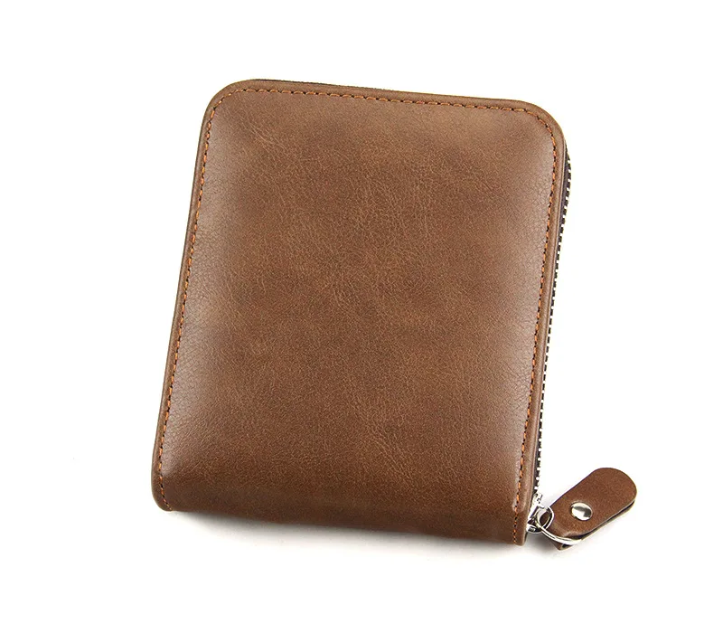 MenBense 2022 New Style Fashion Multiple Models Short Section Zipper Wallets For Men,Gentleman Coin Purses Card Holder Case