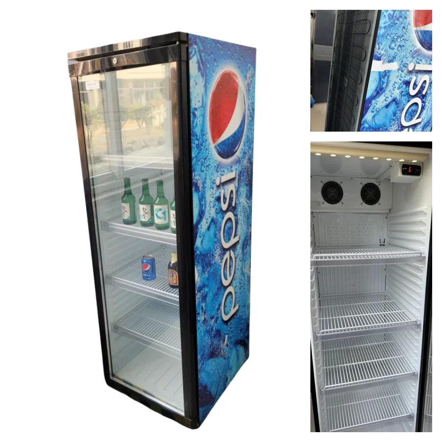 Kenkuhl upright fridge beverage cooler drinks refrigerator convenience store juice refrigerators