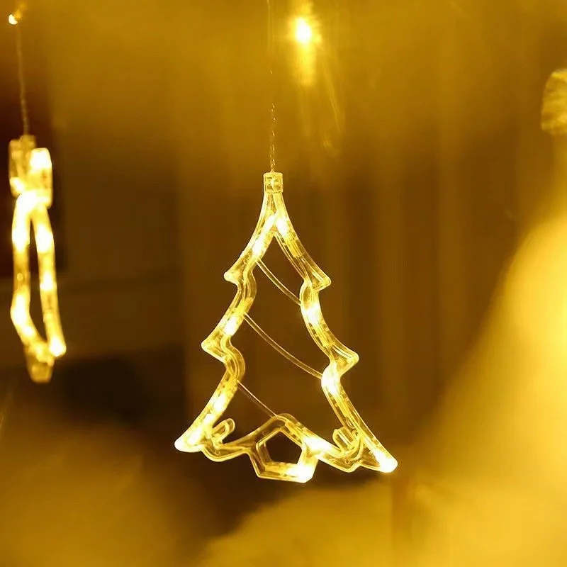 High Quality Led Deer Bell luces de navidad Christmas Garland  Fairy Lights Outdoor Home Wedding Party New Year Decoration