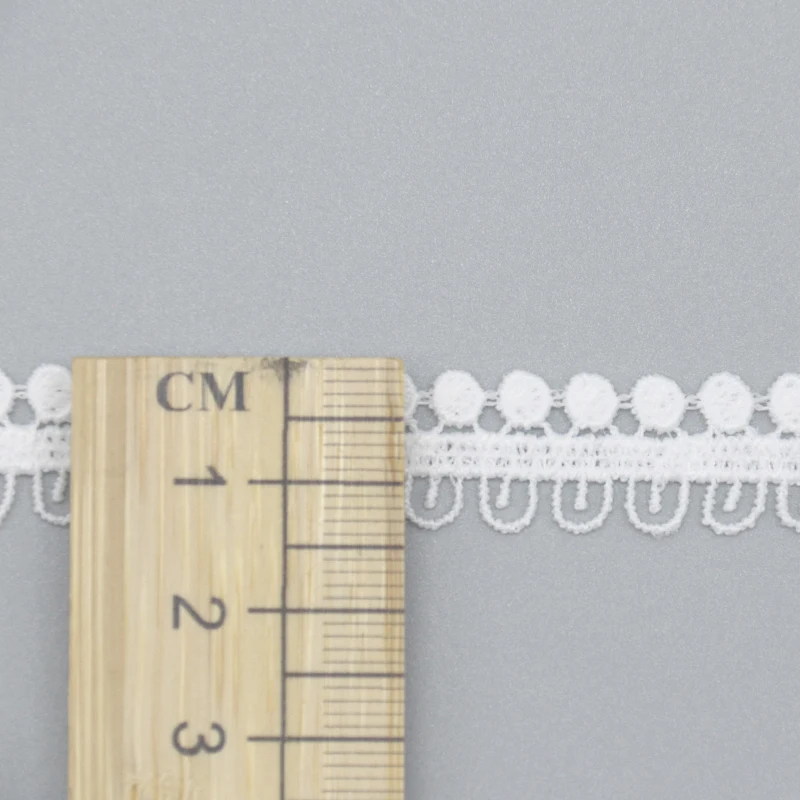 Top quality white various pattern lace accessories DIY 100% polyester water soluble lace for garment
