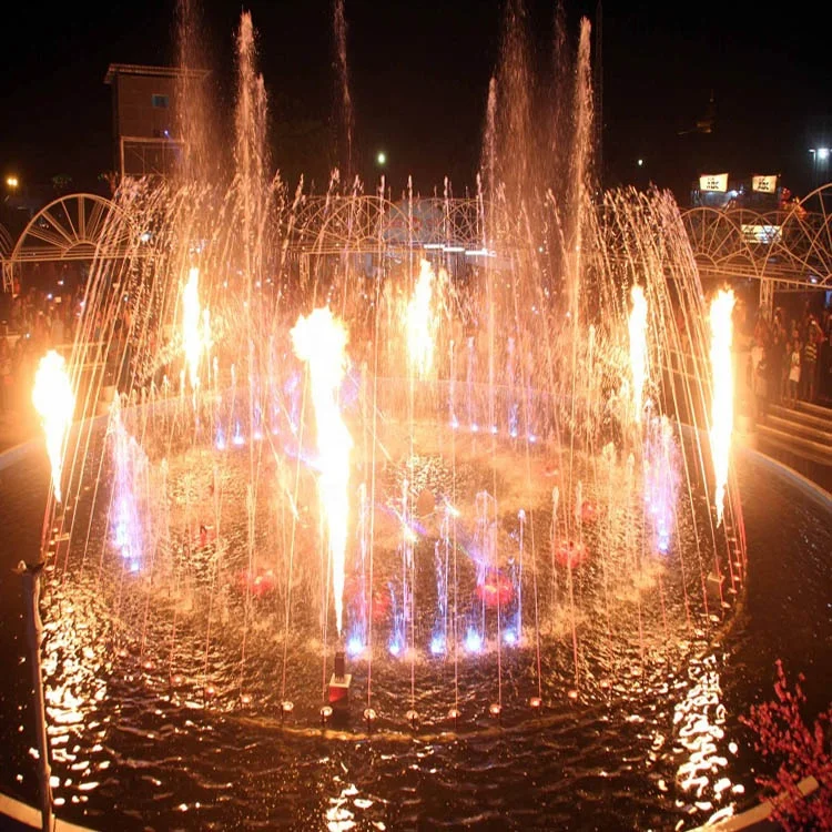 Fenlin factory outdoor Decoration Music Water Fire Fountain