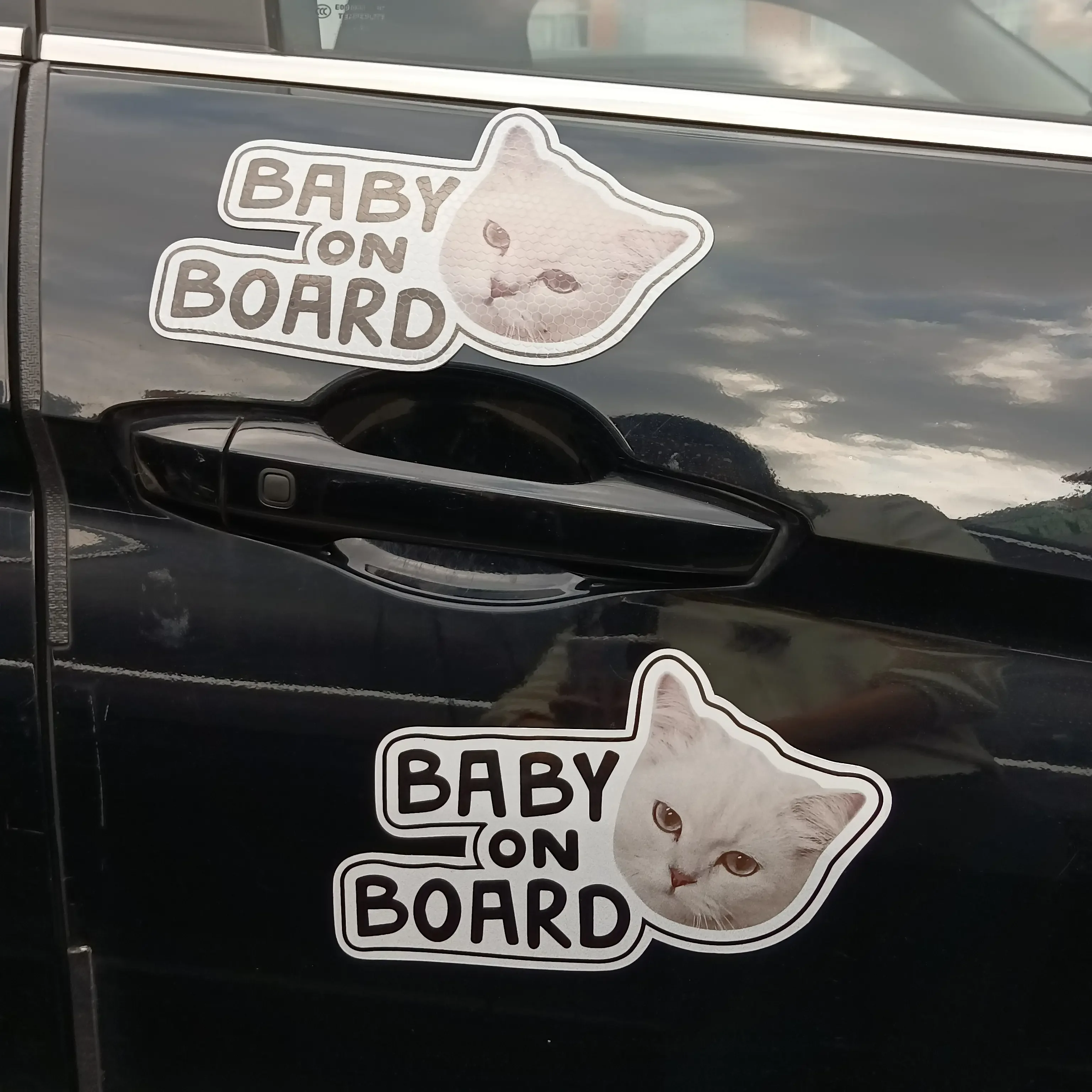 Custom Removable Vehicle Bumper Decal Magnet Sign Car Reflective Sticker