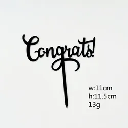 Congrats cake topper acrylic cake topper for pary decoration