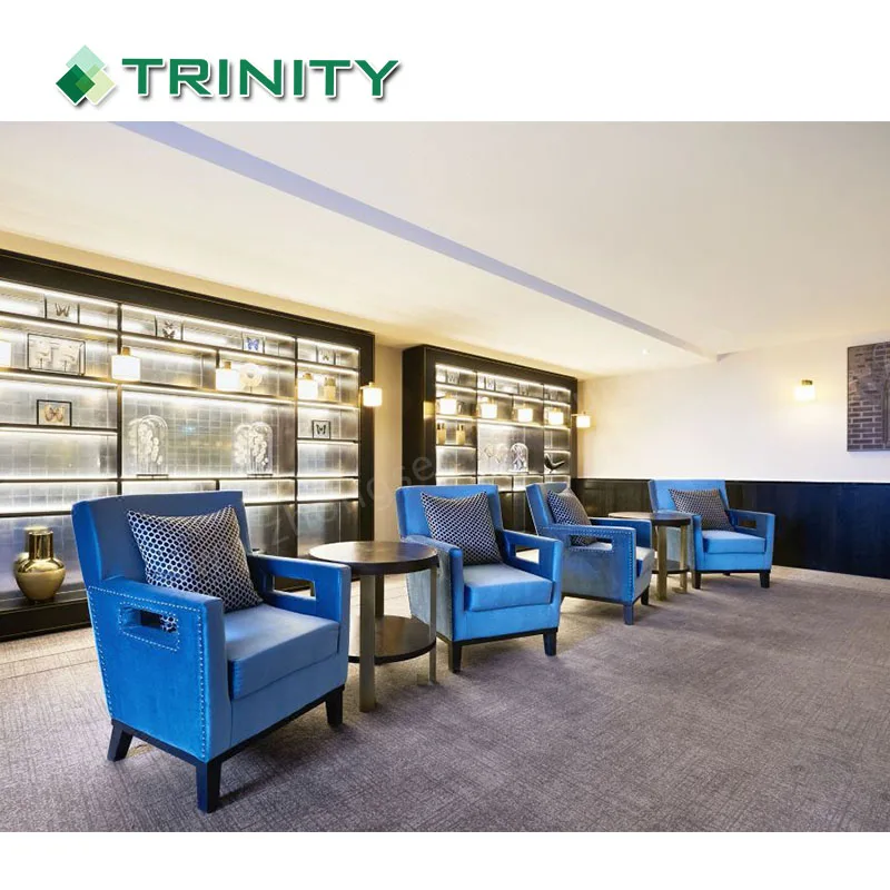 Customized High Quality 5 Star Luxury Design Wooden Modern Hilton Hotel Lobby Furniture