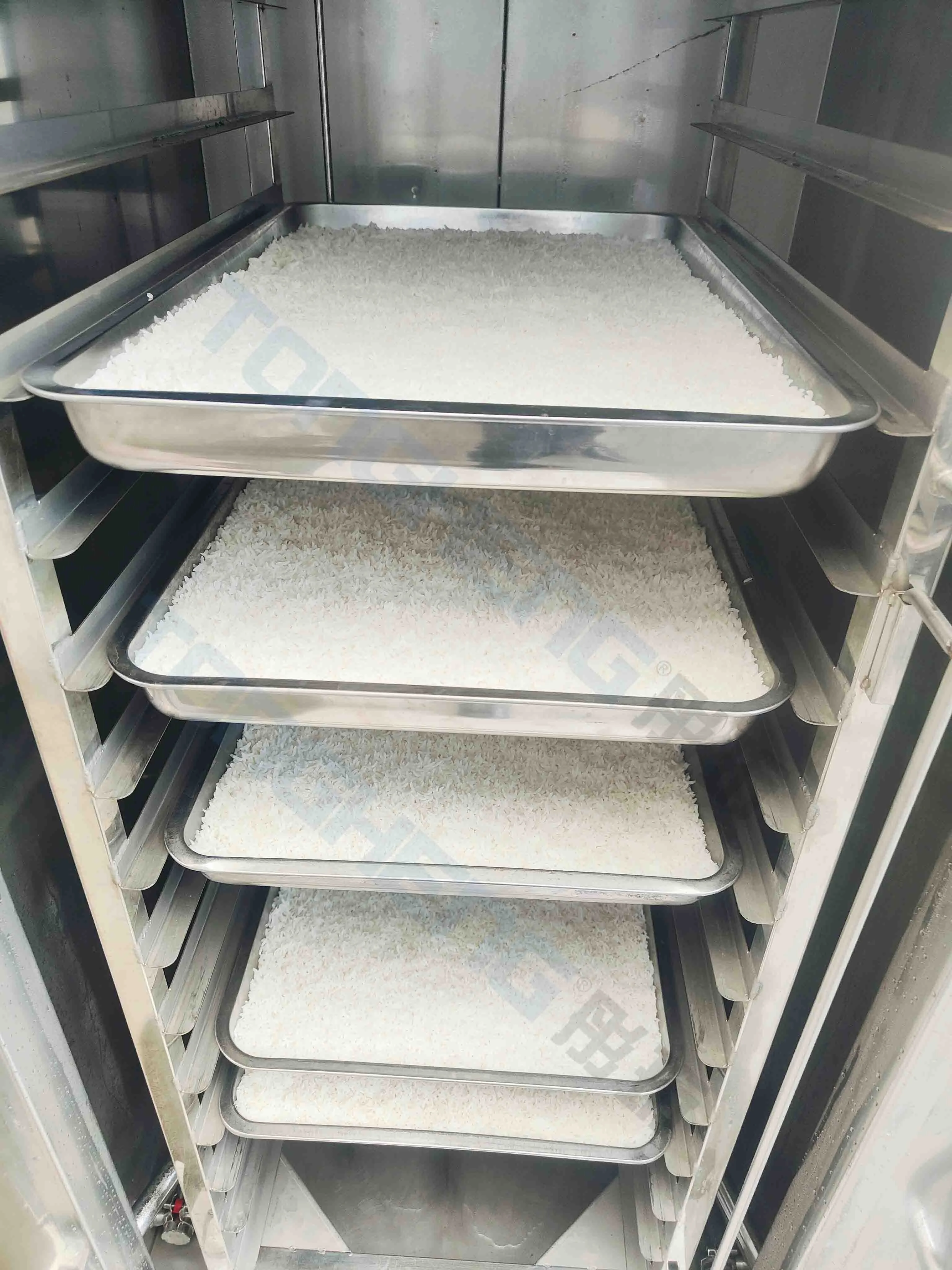 Commercial Restaurant Equipment 18 Trays Gas Stainless Steel Rice Cake Steamer Machine For Seafood