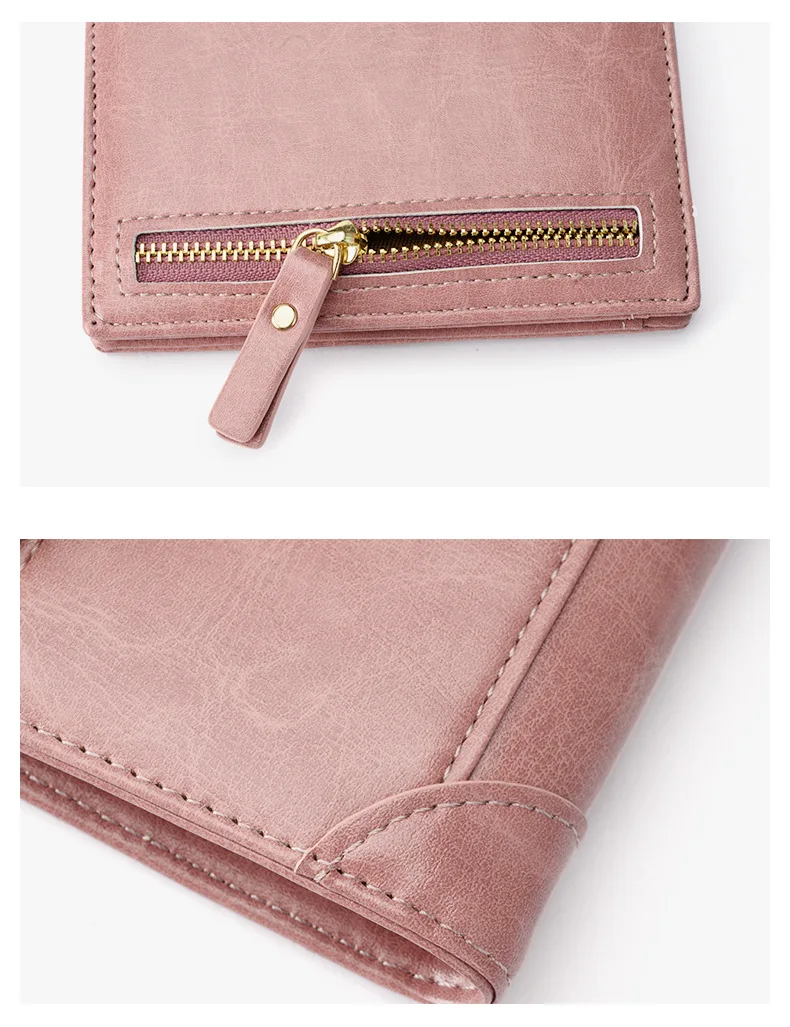 Wholesale Price Wallet Women Korean Version Pu Leather Lady Purse Wallet Card Holder Small Pocket Wallet for Girls