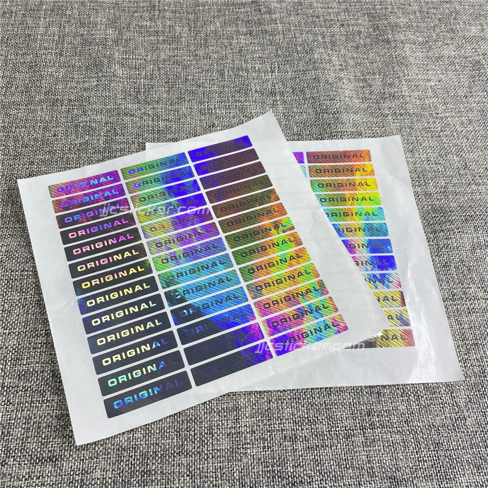 japanese decorative customizable logo high quality self adhesive decal sheet 100pcs printable inkjet holographic sticker paper
