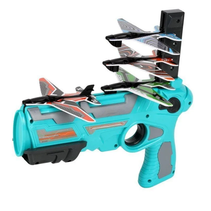 Aircraft Shooting Gun for Kids Gift for Boys and Girls New Outdoor Catapult Plane Airplane Launcher Toy Set