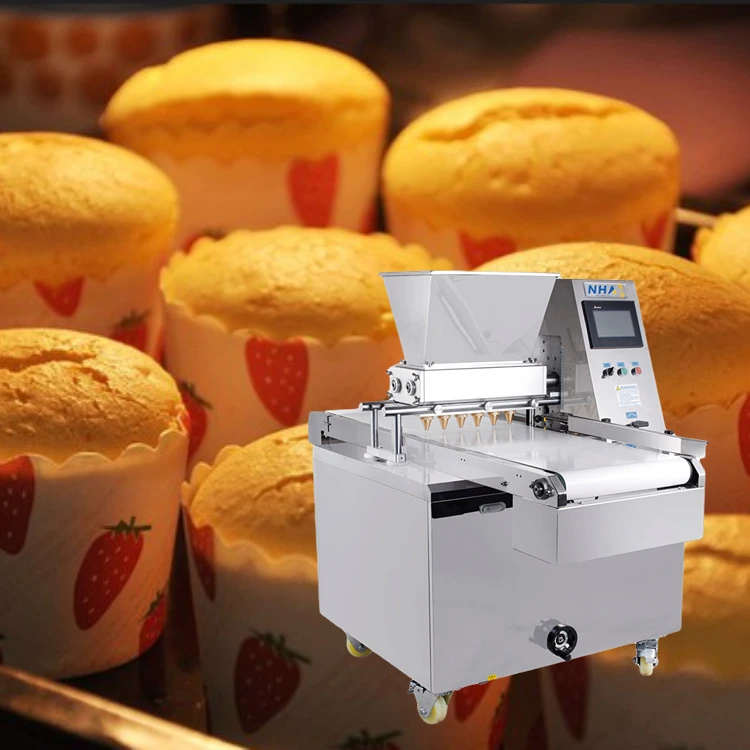 Good price fully automatic cupcake machine soft sponge cake making cake depositor machine
