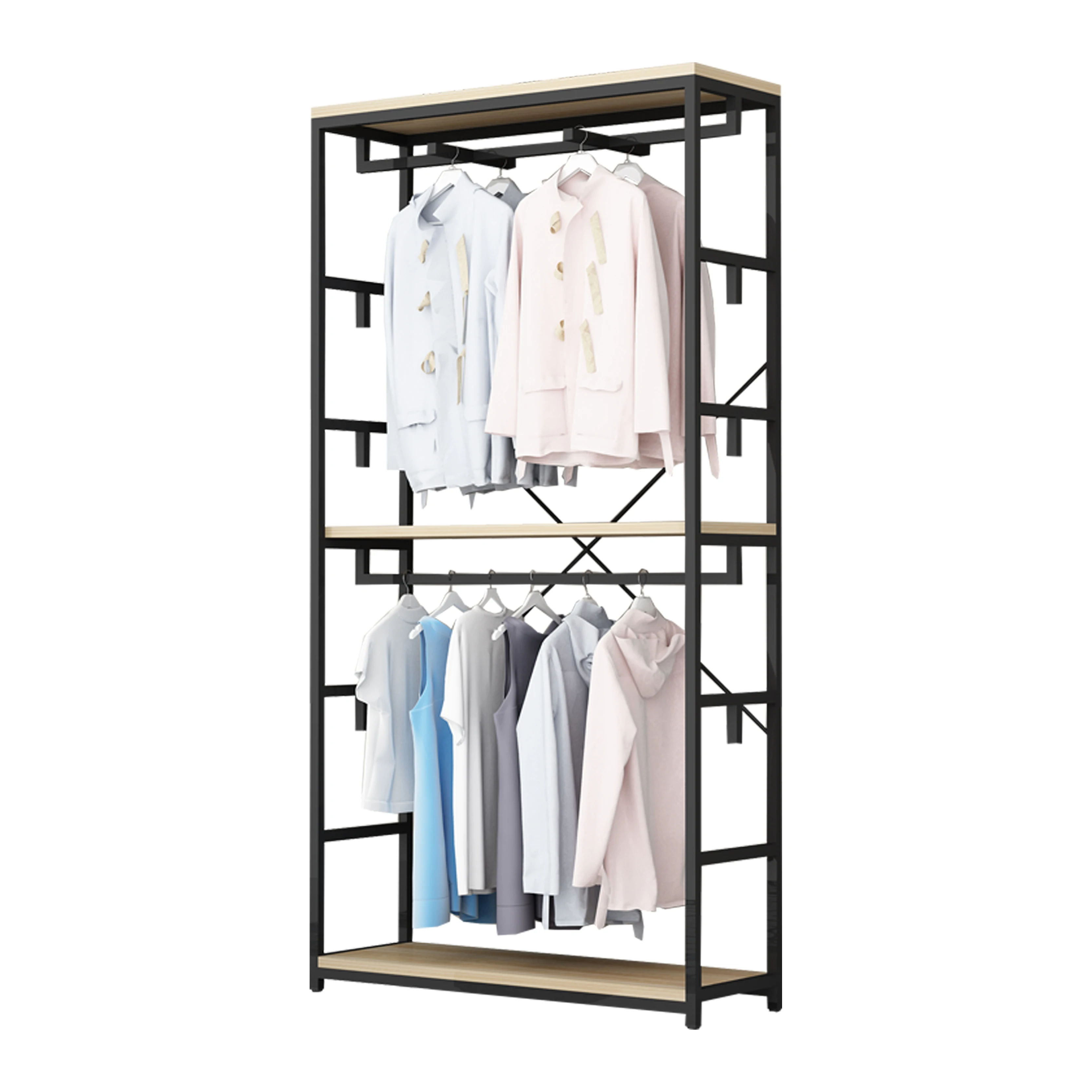 Multipurpose metal/stainless steel  coat clothes hat shoes storage bench hook tree standing rack hanger shelf cabinet