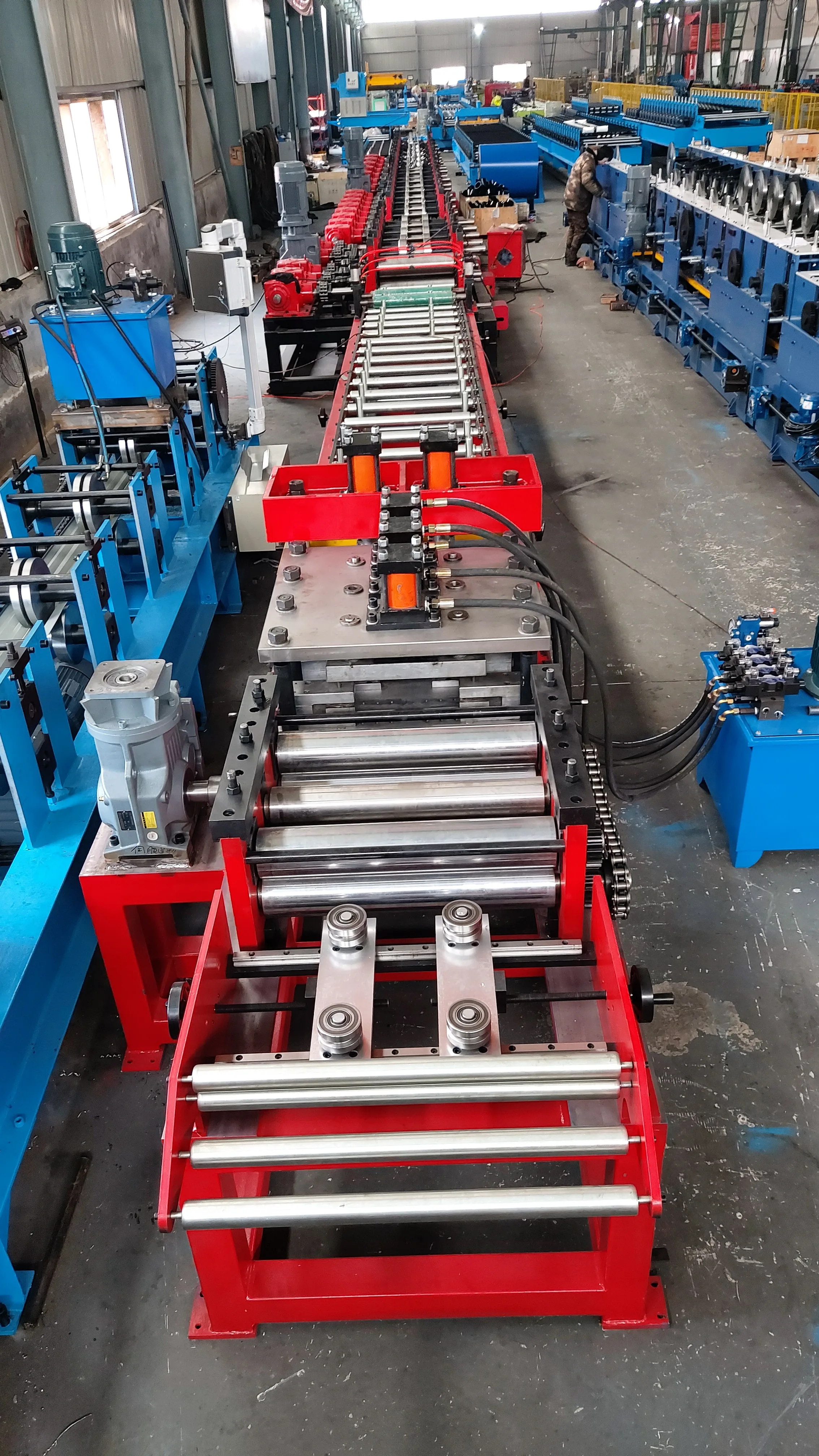 Fully Automatic Muti Sizes In One Pre galvanized Cable Tray Rolling Forming Cable Tray Making Machine