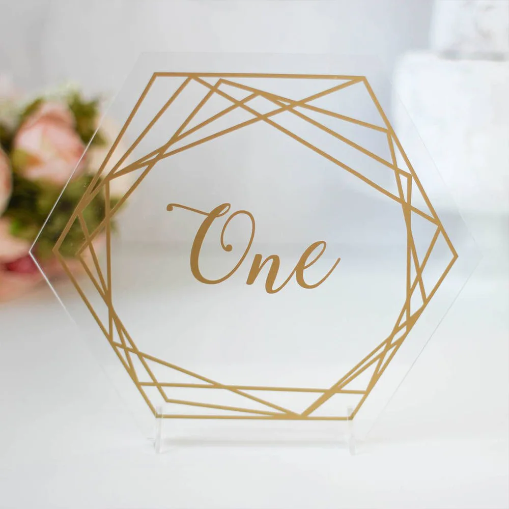 Custom High Quality  Elegance Transparent A5 Acrylic Invitations Wedding Invitation Card