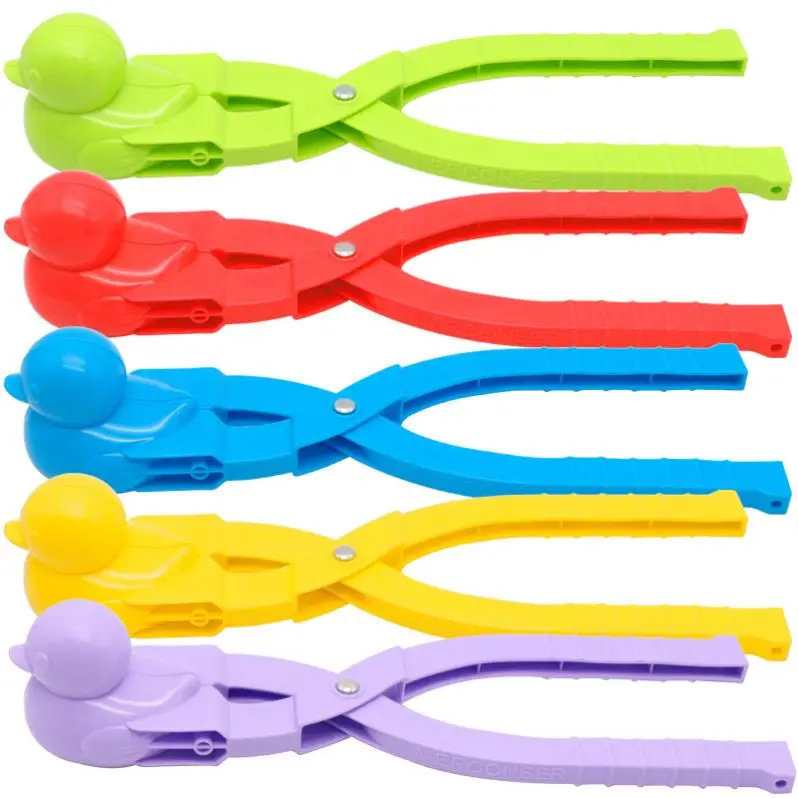 133 Snow Sand Globes Mold Tool Kids Outdoor Snow Ball Maker Clips Snowball Fight Clip Toys Winter Duck Shape Snowball Clip