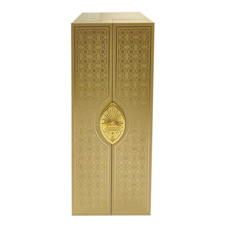 High grade red wine packaging box custom hardcover drawer paper box single red wine gift box