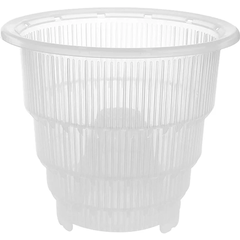 
Breathable resin plastic basin for Orchids with Holes Growing plants transparent container flowerpot 