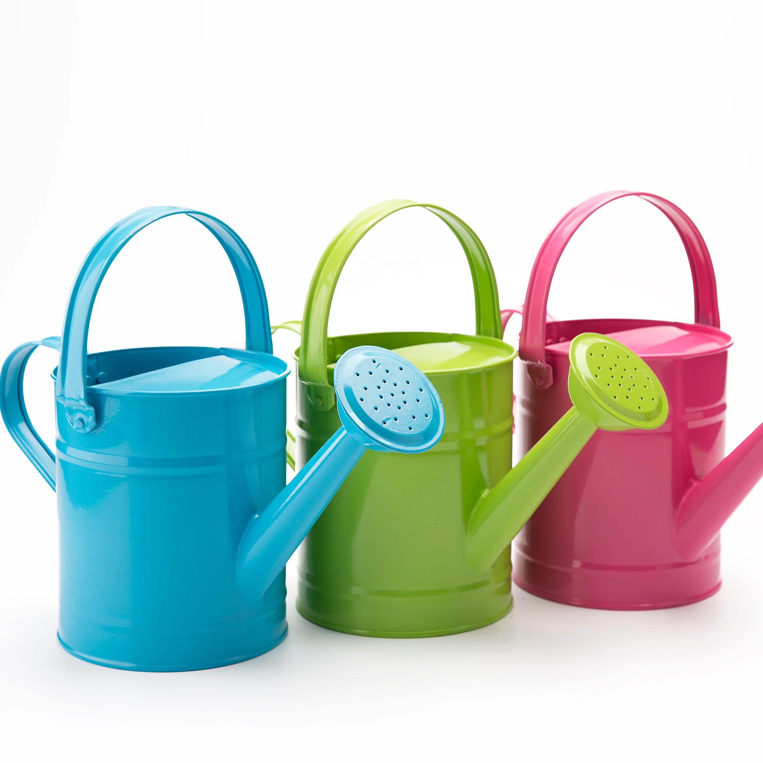 1.5L Large Capacity Colorful Galvanized Water Bottle Home Irrigation Tools Garden Plant Metal Watering Can